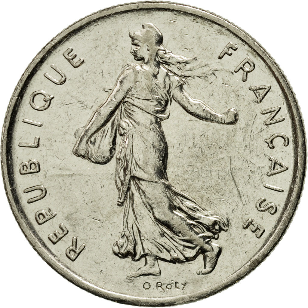 Coin, France, Semeuse, 5 Francs, 1994, Paris, AU(55-58), Nickel Clad