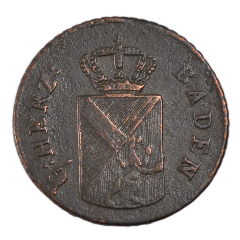 Coin, German States, BADEN, Karl Ludwig Friedrich, Kreuzer, 1813, EF(40-45)