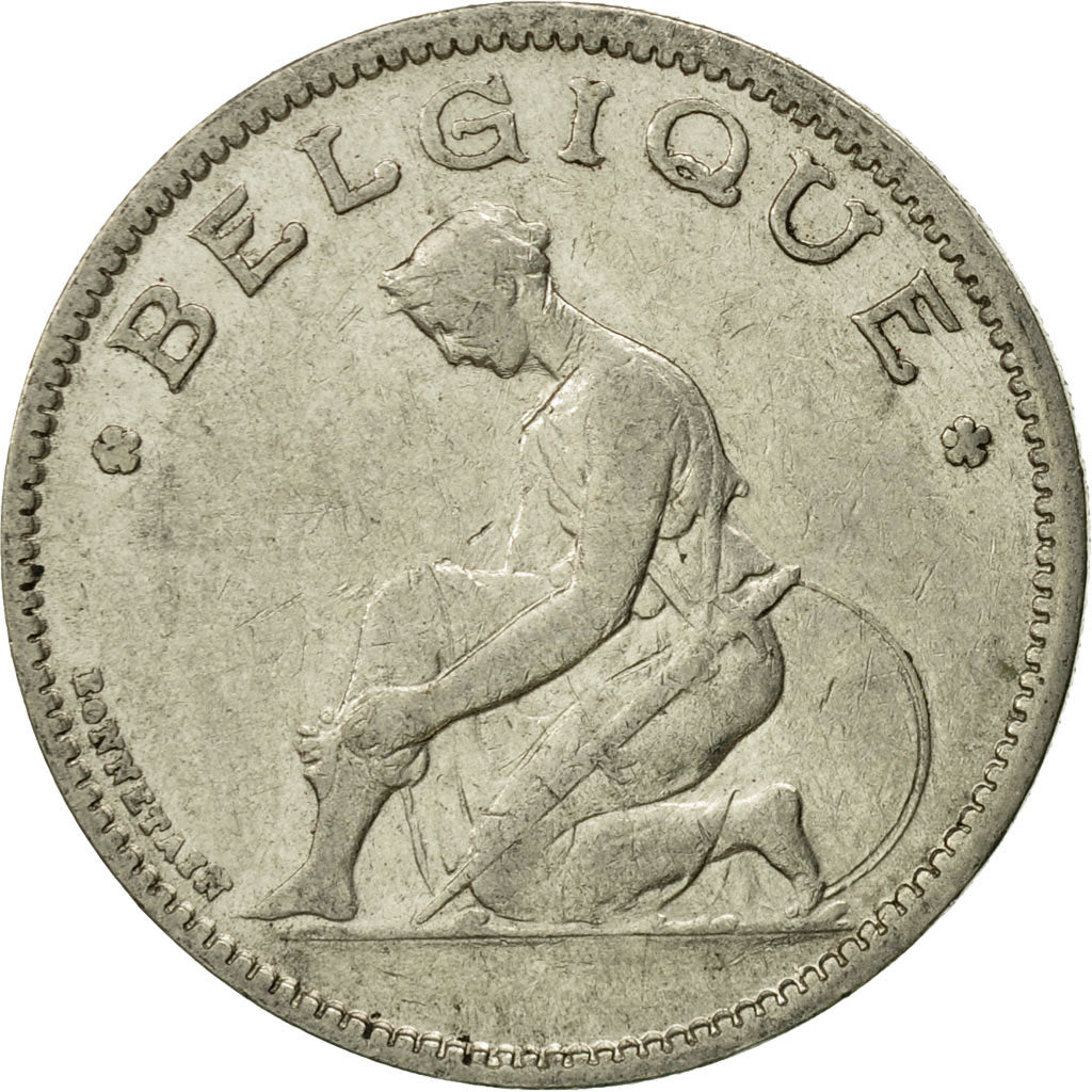 Coin, Belgium, Franc, 1934, EF(40-45), Nickel, KM:89
