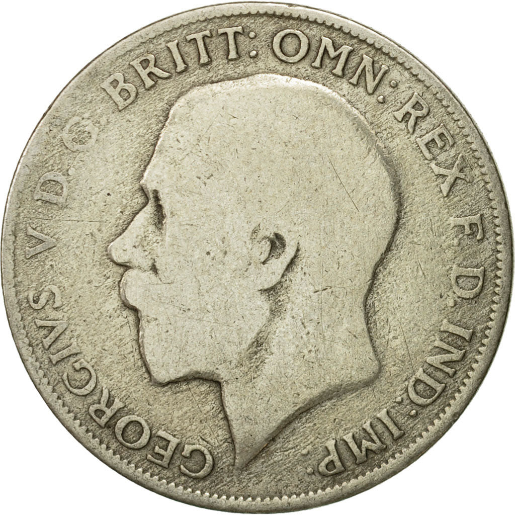 Coin, Great Britain, George V, Florin, Two Shillings, 1921, VF(30-35), Silver