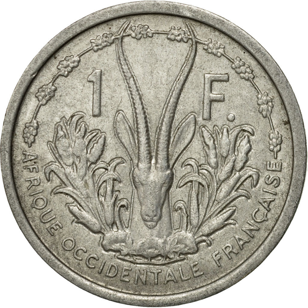 Coin, French West Africa, Franc, 1948, Paris, EF(40-45), Aluminum, KM:3