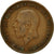 Moneda, Gran Bretaña, George V, 1/2 Penny, 1928, MBC, Bronce, KM:837