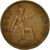 Moneda, Gran Bretaña, George V, 1/2 Penny, 1928, MBC, Bronce, KM:837