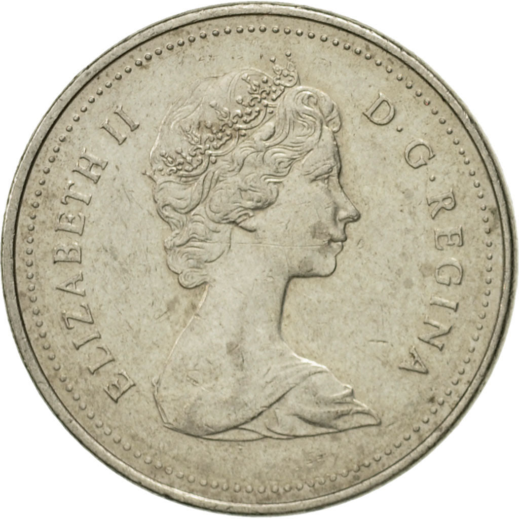 Coin, Canada, Elizabeth II, 5 Cents, 1983, Royal Canadian Mint, Ottawa