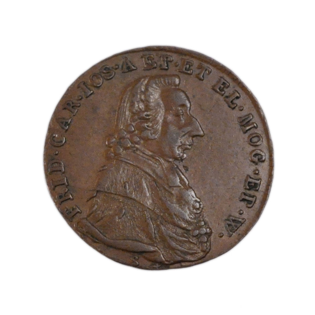 Coin, German States, MAINZ, Friedrich Karl Josef, 1/4 Kreutzer, 1795, AU(50-53)
