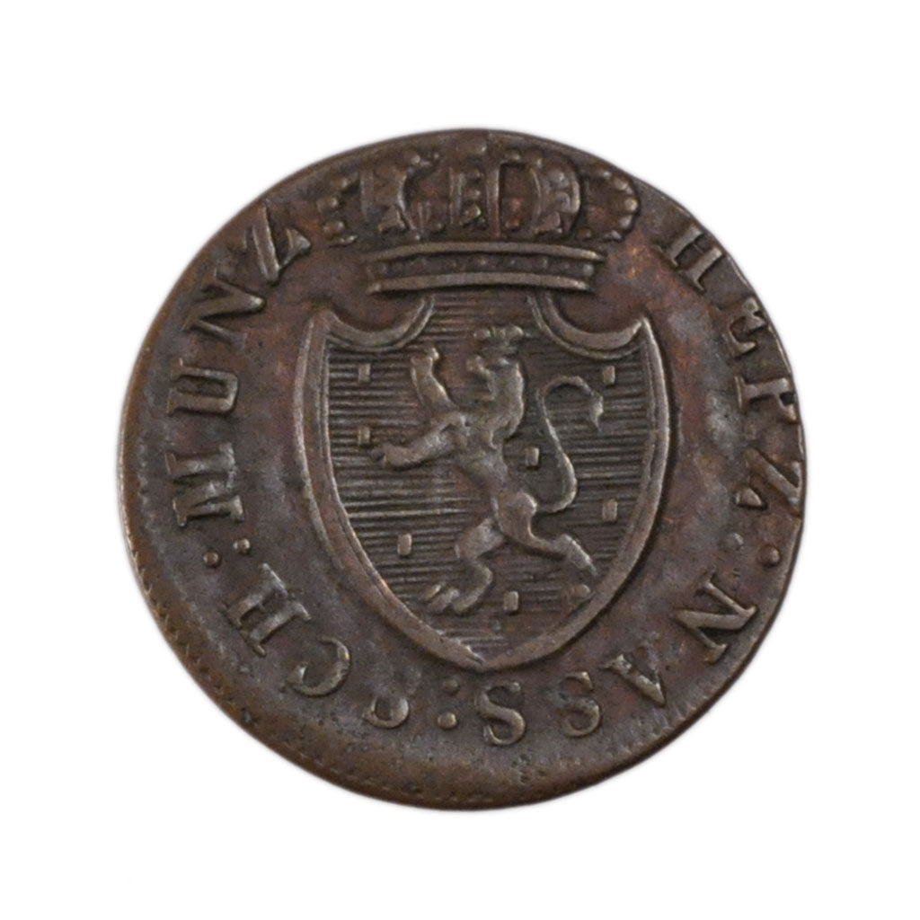 Moneta, Landy niemieckie, NASSAU, Wilhelm, 1/4 Kreuzer, 1822, Wiesbaden