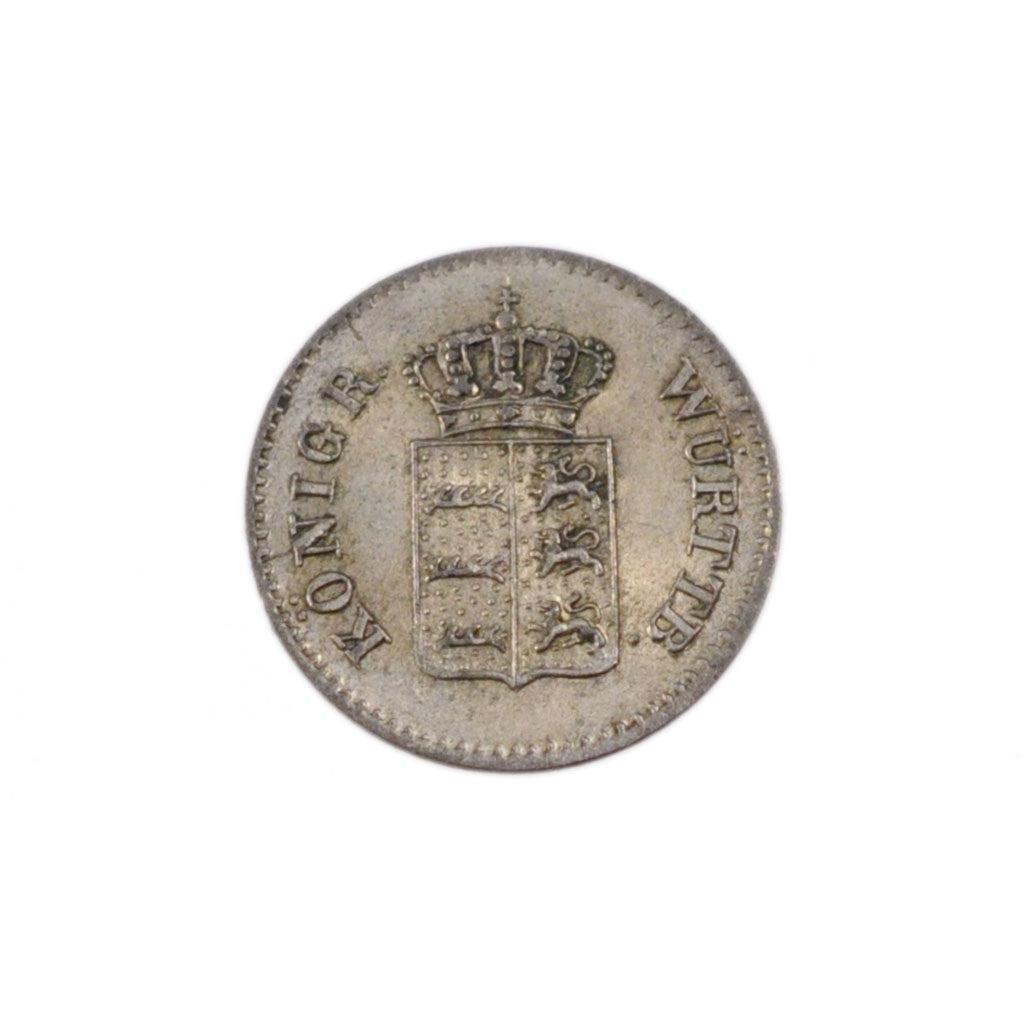 Münze, Deutsch Staaten, WURTTEMBERG, Wilhelm I, Kreuzer, 1842, VZ, Silber