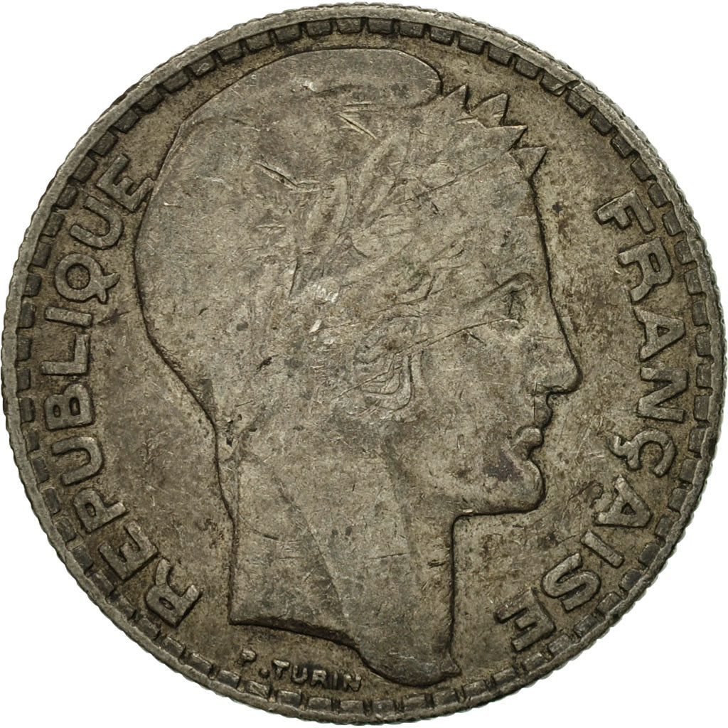 Coin, France, Turin, 10 Francs, 1934, Paris, VF(20-25), Silver, KM:878