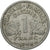 Moneda, Francia, Bazor, Franc, 1944, Rouen, BC+, Aluminio, KM:902.2, Gadoury:471