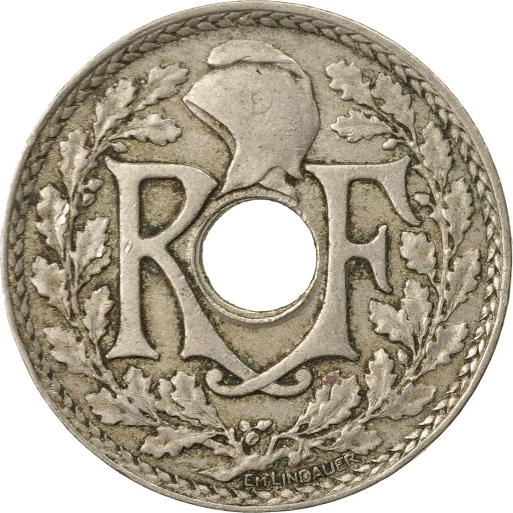 Moneta, Francja, Lindauer, 25 Centimes, 1924, VF(30-35), Miedź-Nikiel, KM:867a