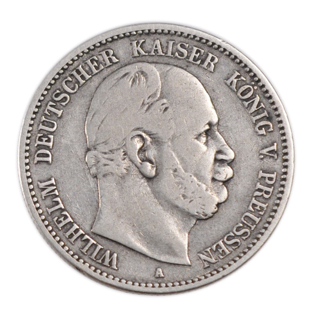 Coin, German States, PRUSSIA, Wilhelm I, 2 Mark, 1877, Berlin, VF(30-35)