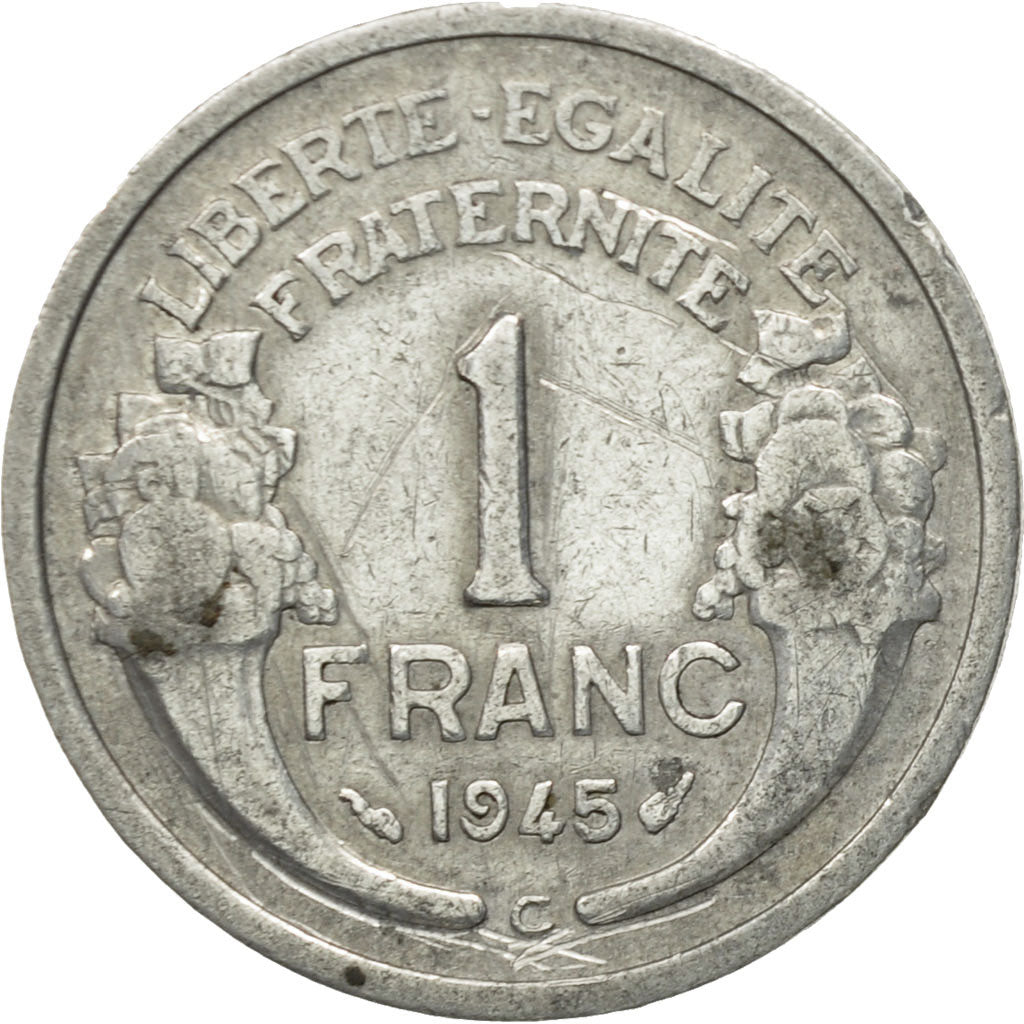 Münze, Frankreich, Morlon, Franc, 1945, Castelsarrasin, S, Aluminium