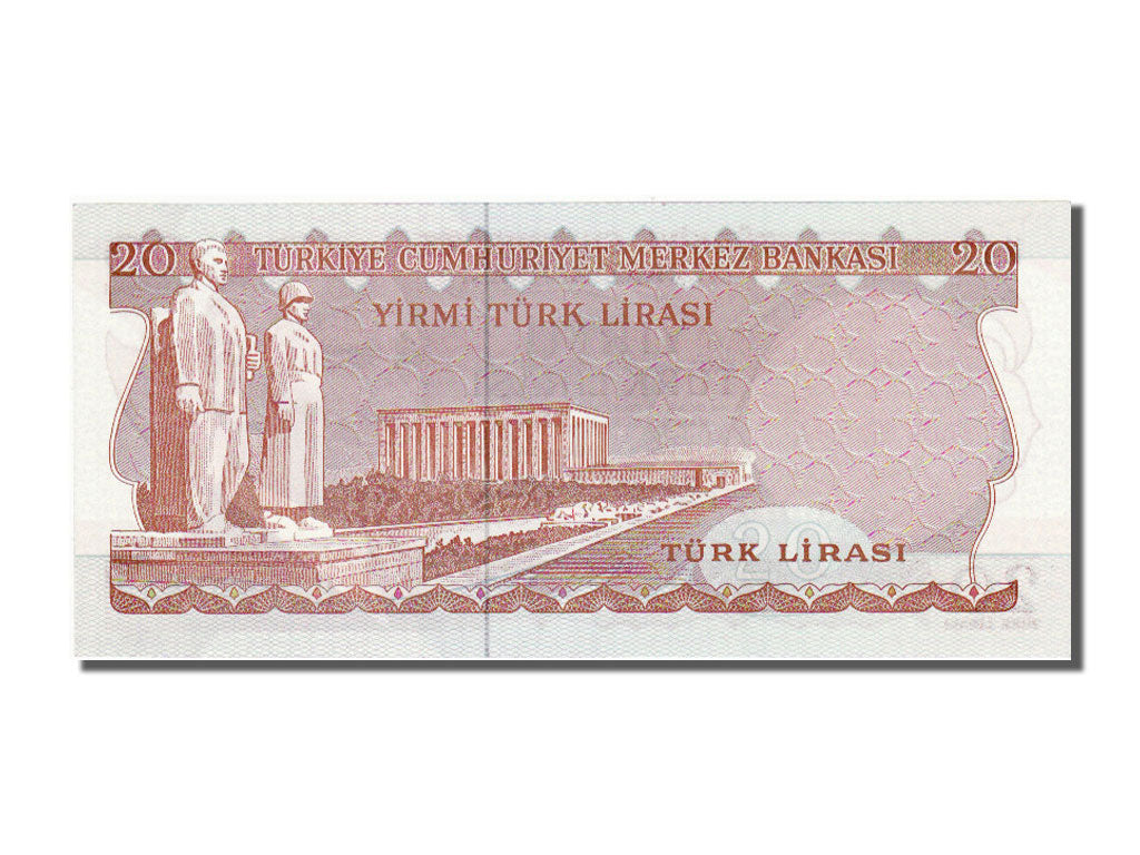 Banknote, Turkey, 20 Lira, 1970, UNC(65-70)