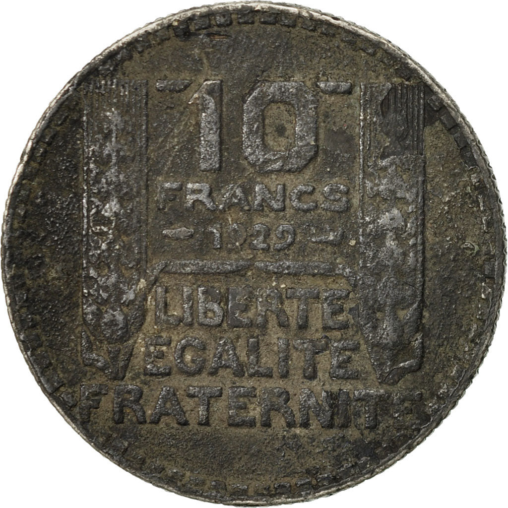 Münze, Frankreich, Turin, 10 Francs, 1929, Paris, SGE+, Silber, KM:878