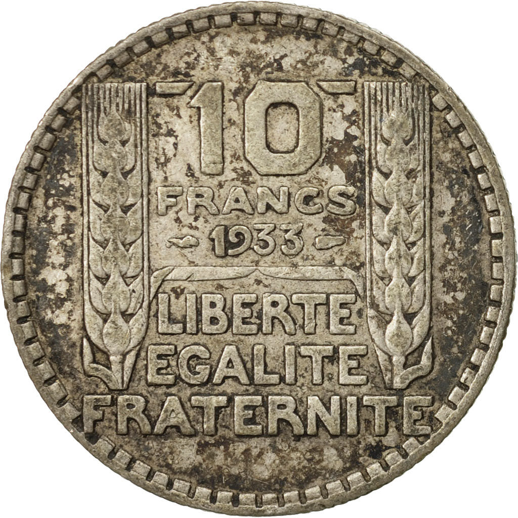 Coin, France, Turin, 10 Francs, 1933, Paris, VF(20-25), Silver, KM:878
