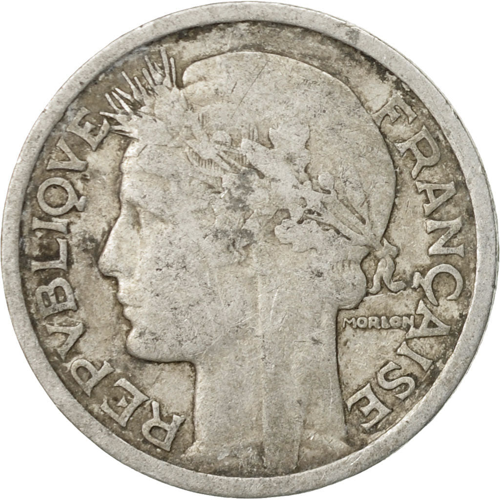 Coin, France, Morlon, Franc, 1945, Beaumont - Le Roger, VF(30-35), Aluminum