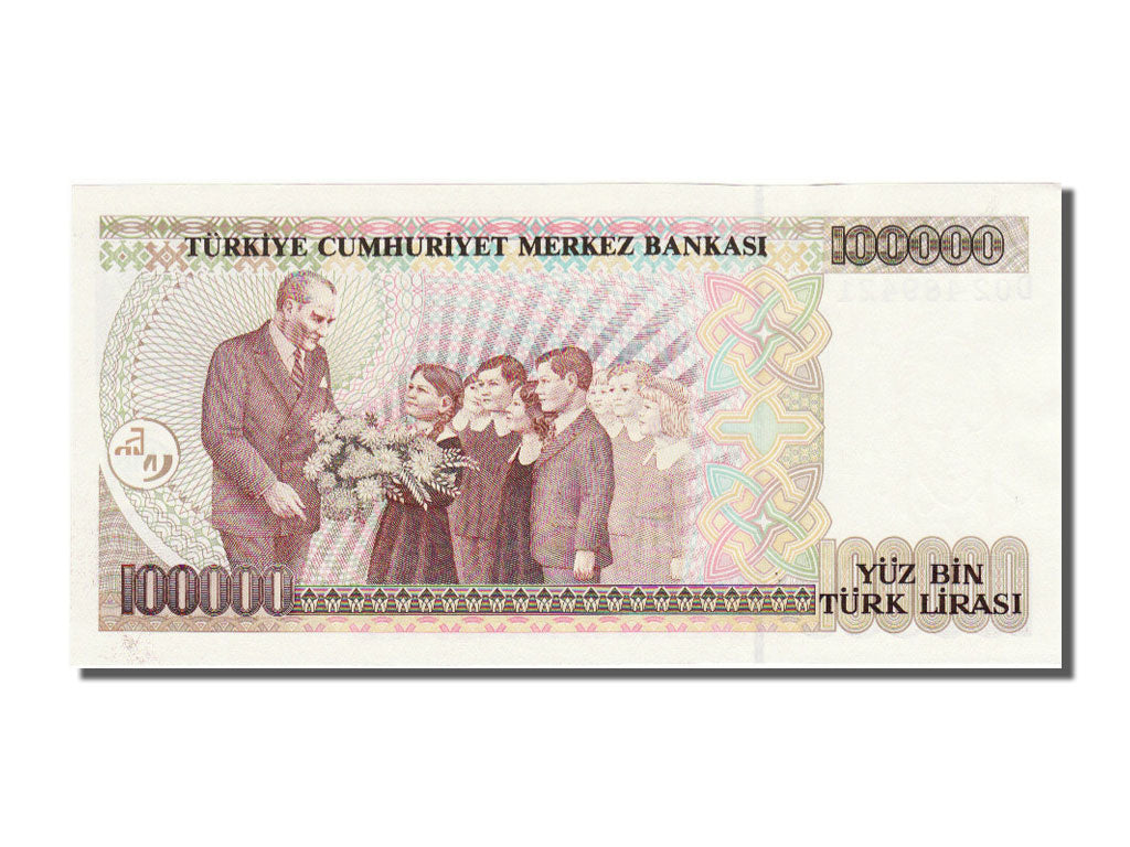 Banknote, Turkey, 100,000 Lira, 1970, KM:205, UNC(65-70)