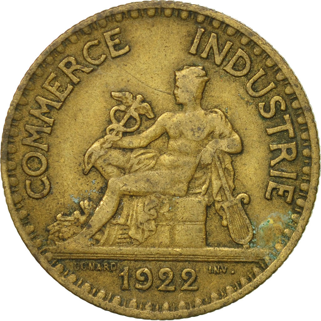Münze, Frankreich, Chambre de commerce, 2 Francs, 1922, Paris, S+