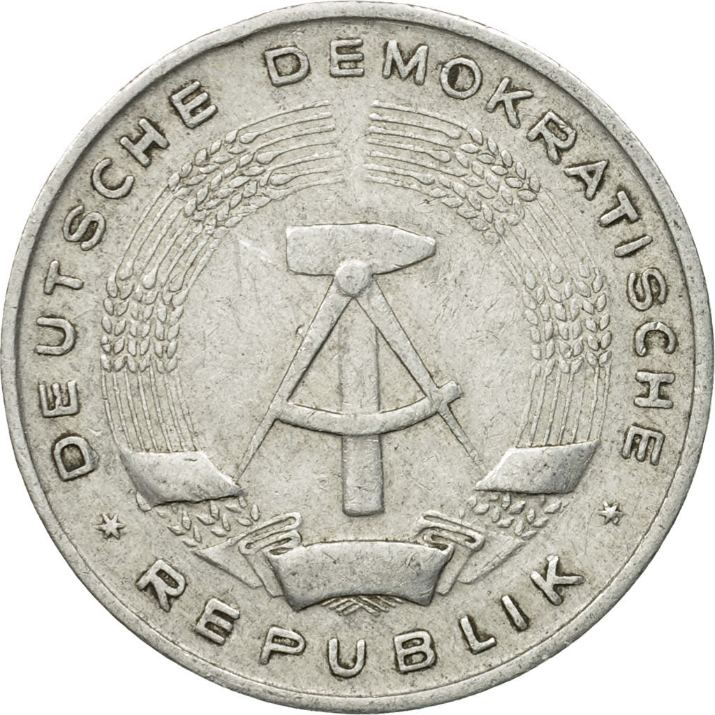 Moneta, REPUBBLICA DEMOCRATICA TEDESCA, Mark, 1962, Berlin, MB+, Alluminio