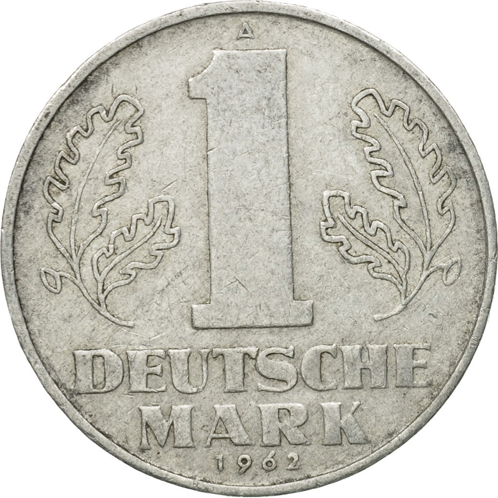 Moneta, REPUBBLICA DEMOCRATICA TEDESCA, Mark, 1962, Berlin, MB+, Alluminio