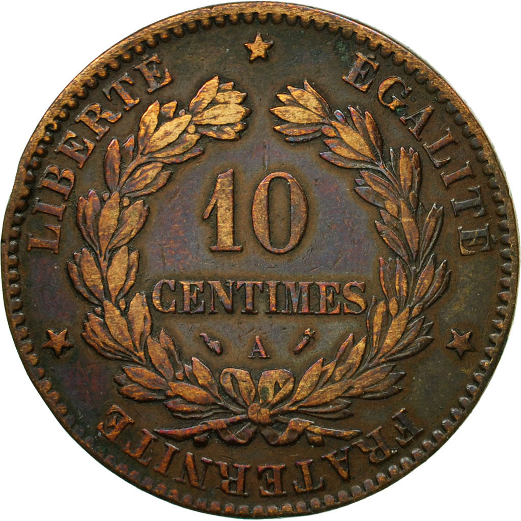 Münze, Frankreich, Cérès, 10 Centimes, 1896, Paris, S+, Bronze, KM:815.1
