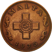 Münze, Malta, Cent, 1975, British Royal Mint, S+, Bronze, KM:8