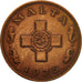 Münze, Malta, Cent, 1975, British Royal Mint, S+, Bronze, KM:8