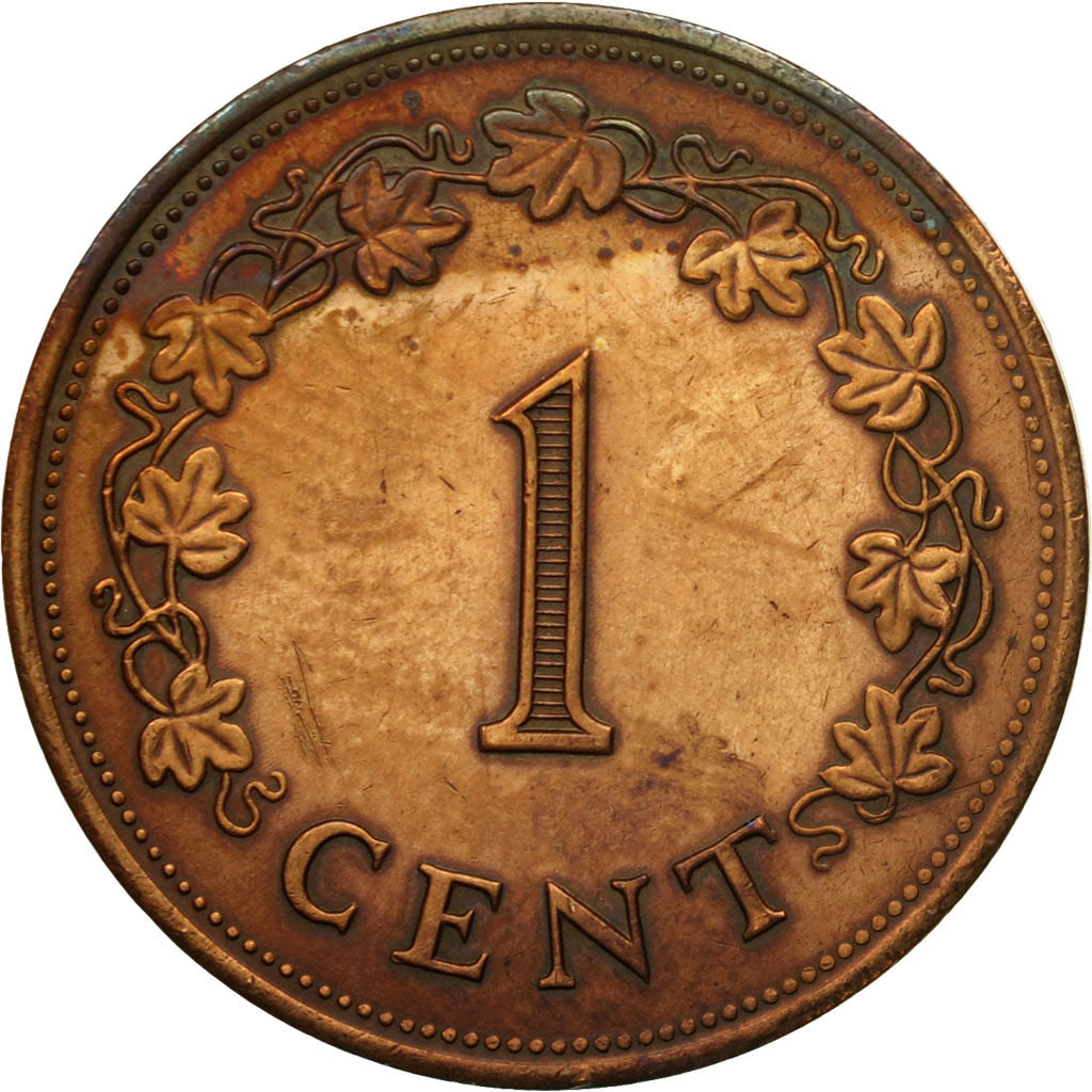 Münze, Malta, Cent, 1975, British Royal Mint, S+, Bronze, KM:8