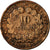Monnaie, France, Cérès, 10 Centimes, 1873, Bordeaux, TB, Bronze, Gadoury:265a
