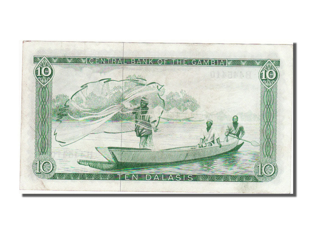 Banknote, Gambia, 10 Dalasis, AU(55-58)