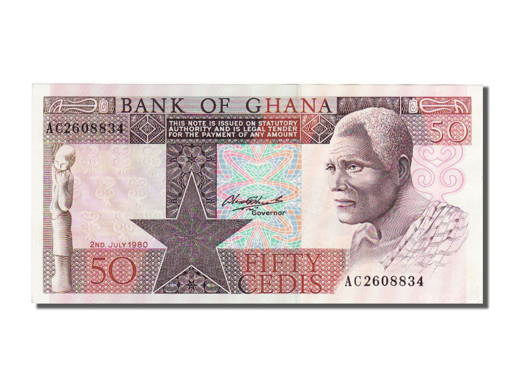 Banknote, Ghana, 50 Cedis, 1980, 1980-07-02, UNC(65-70)