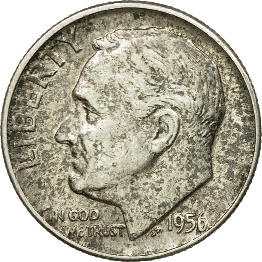 Moneta, Stati Uniti, Roosevelt Dime, Dime, 1956, U.S. Mint, Philadelphia, MB