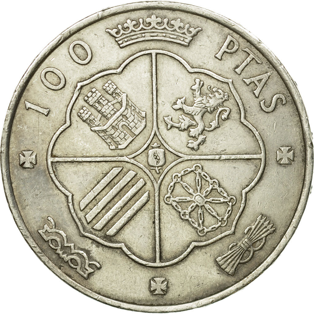 Moneda, España, Caudillo and regent, 100 Pesetas, 1967, Madrid, MBC, Plata