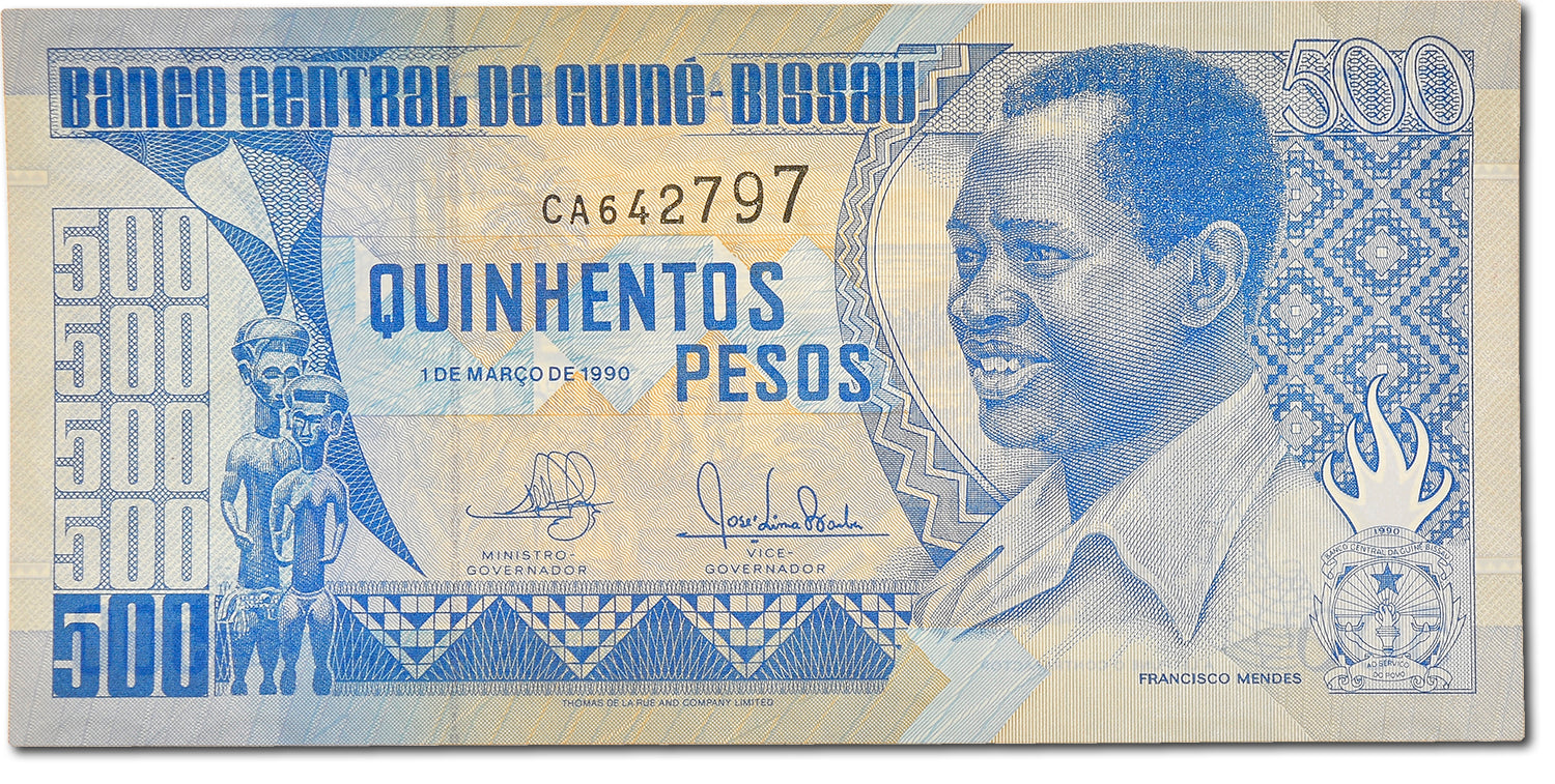 Geldschein, Guinea-Bissau, 500 Pesos, 1990, 1990-03-01, UNZ