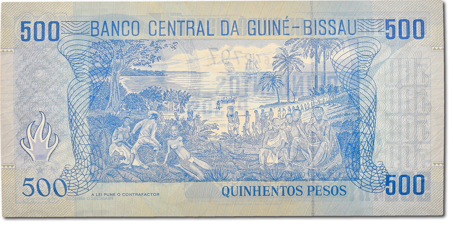 Geldschein, Guinea-Bissau, 500 Pesos, 1990, 1990-03-01, UNZ