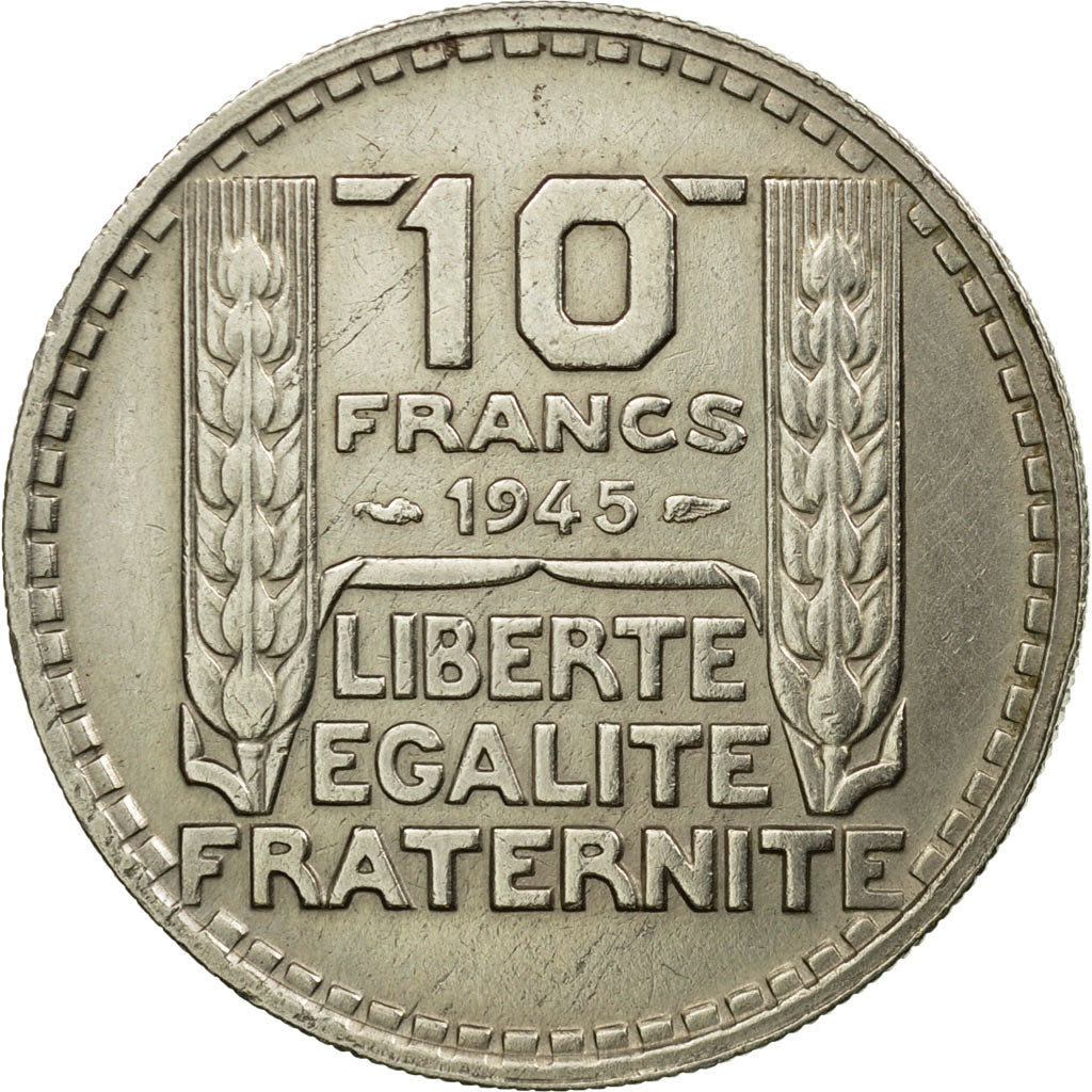 Monnaie, France, Turin, 10 Francs, 1945, Paris, TTB, Copper-nickel, Gadoury:810