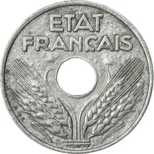 Coin, France, État français, 20 Centimes, 1942, Paris, EF(40-45), Zinc