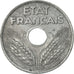Coin, France, État français, 20 Centimes, 1942, Paris, EF(40-45), Zinc