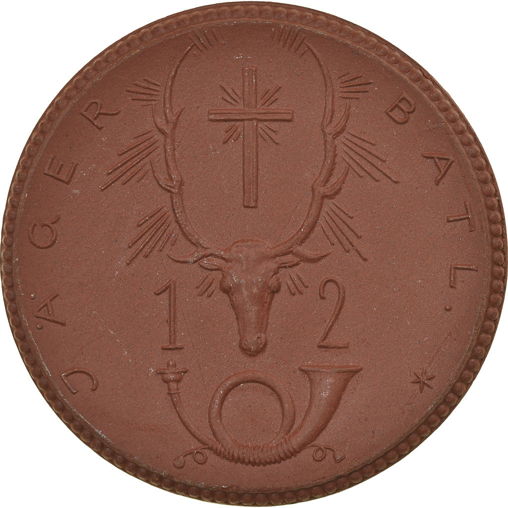 Germany, Medal, 10 Mark, Meissen Porzellan Jäger Batallion, MS(63), Porcelain