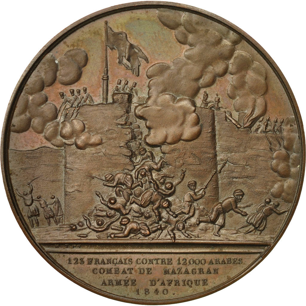 Francia, Medal, Combat de Mazagran , Armée d'Afrique, 1840, Montagny, SC