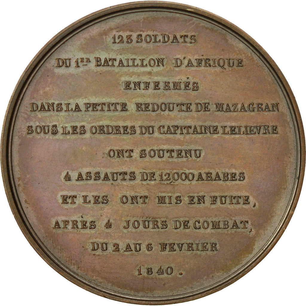 Francia, Medal, Combat de Mazagran , Armée d'Afrique, 1840, Montagny, SC