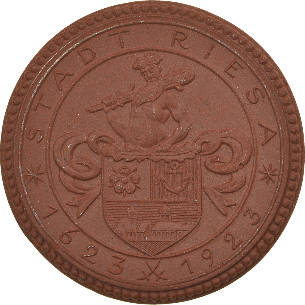 Deutschland, Medaille, Riesa, 300 Jahrfeier der Stadt, 1923, UNZ, Porcelain