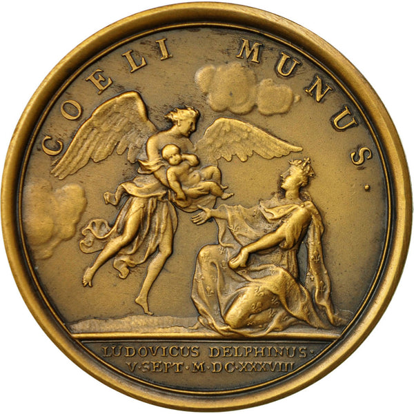 France, Medal, Birth of Louis 14