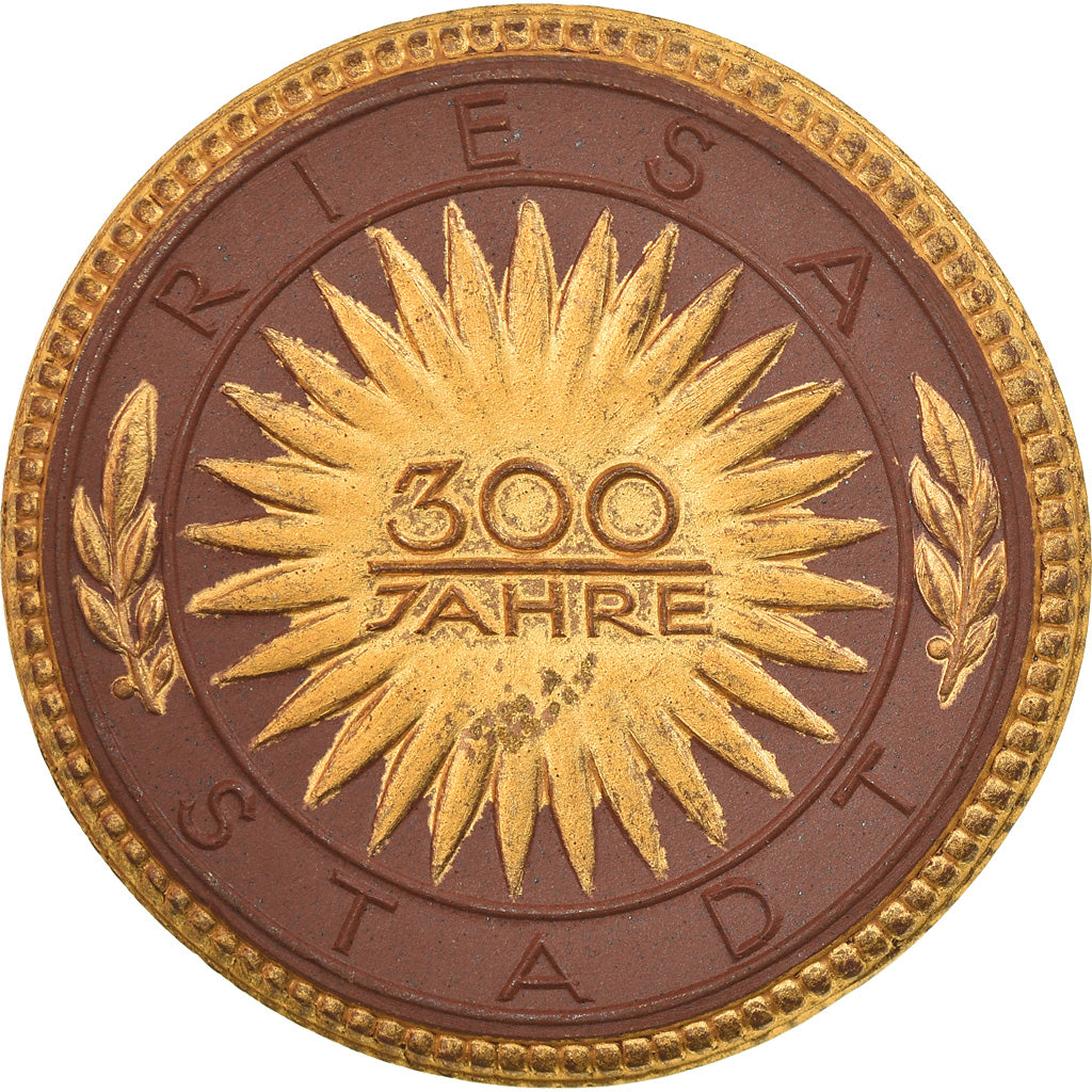 Deutschland, Medaille, Riesa, 300 Jahrfeier der Stadt, 1923, UNZ, Porcelain