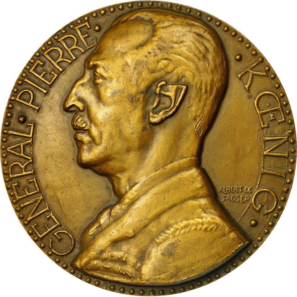 Frankreich, Medaille, Général Pierre Koenig , Bir Hakim, 1942, Jaeger, VZ+