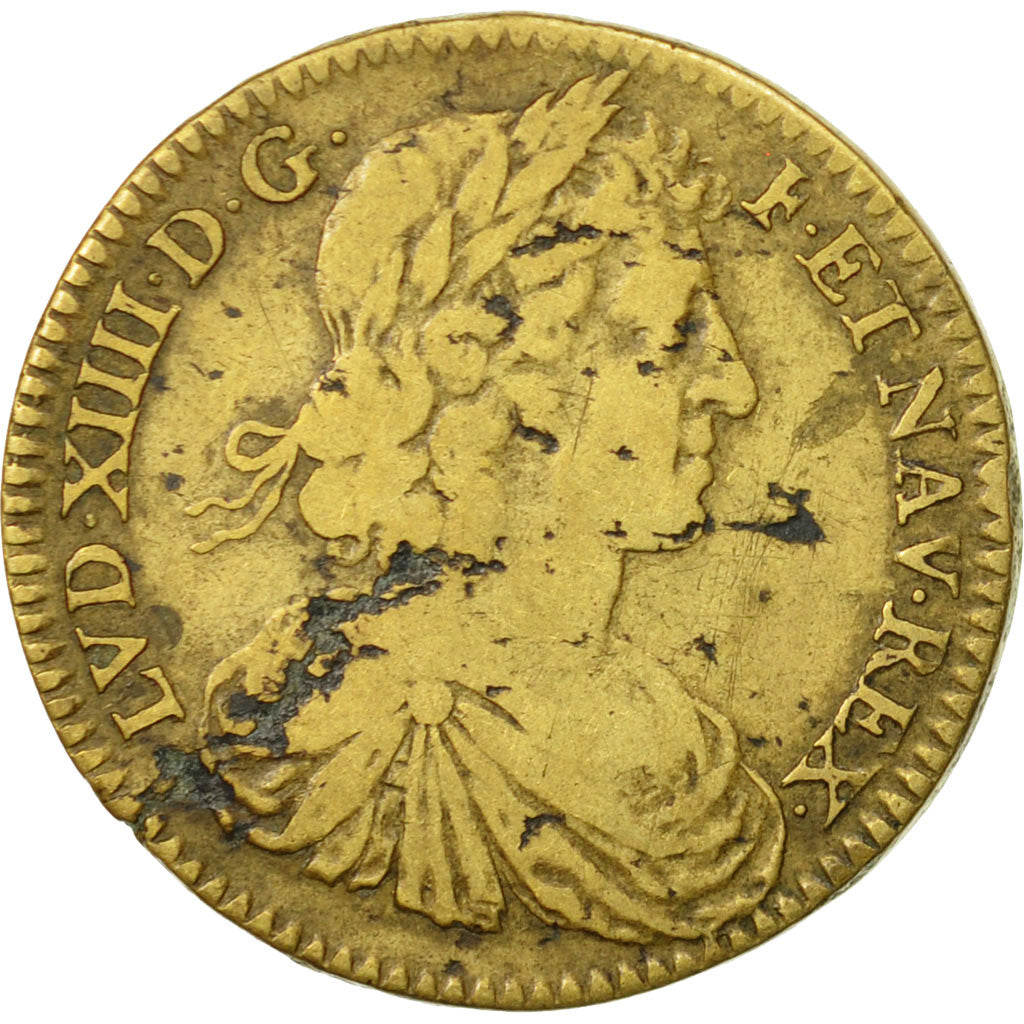 Francia, Token, Louis XIV, Préliminaires de la Paix de Munster, BC+, Latón