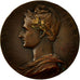 France, Medal, Ministère du Travail, Recensement, 1906, Borrel, SUP, Bronze