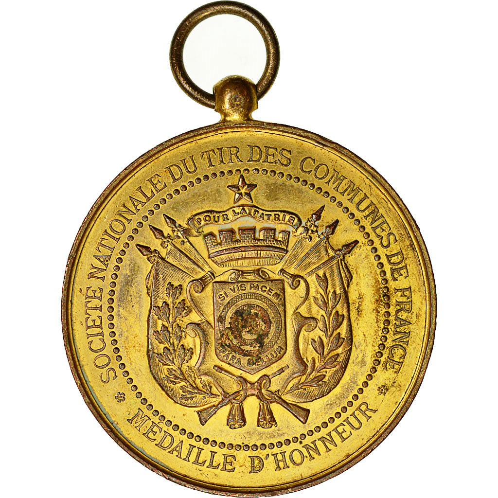 Francja, medal, Société Nationale du Tir des Communes de France, Pokryty