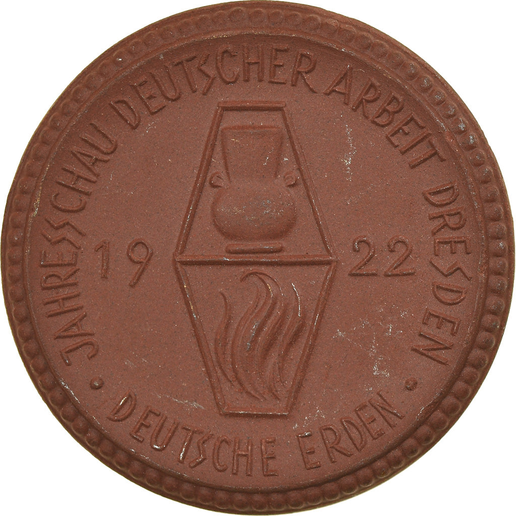 Niemcy, Medal, Jahresschau deutscher Arbeit, 1922, MS(63), Porcelana