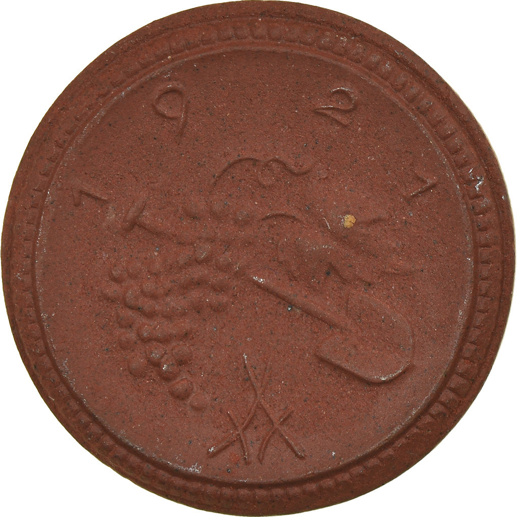 Niemcy, Medal, 50 Pfennig, Freistadt Sachsen, 1921, MS(60-62), Porcelana